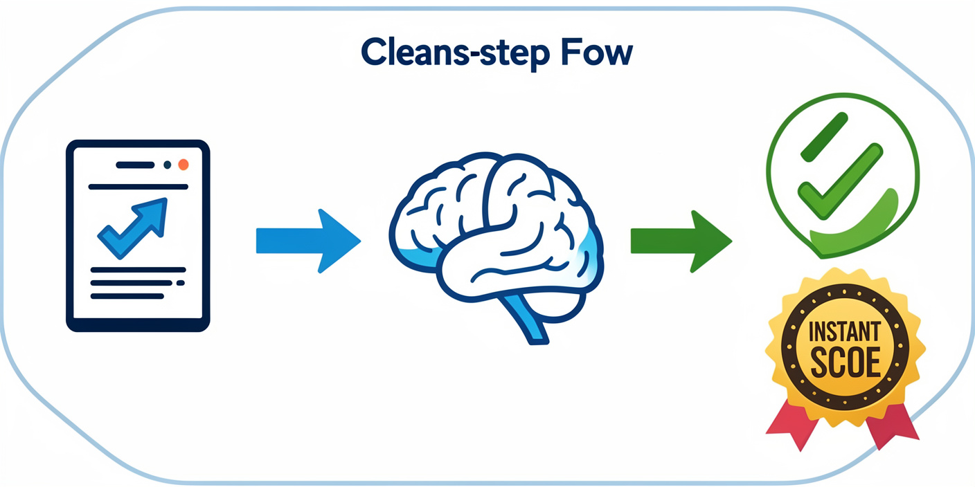 Workflow diagram showing the two-step process